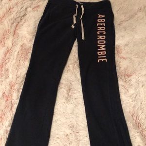 Navy blue Abercrombie and Fitch sweat pants
